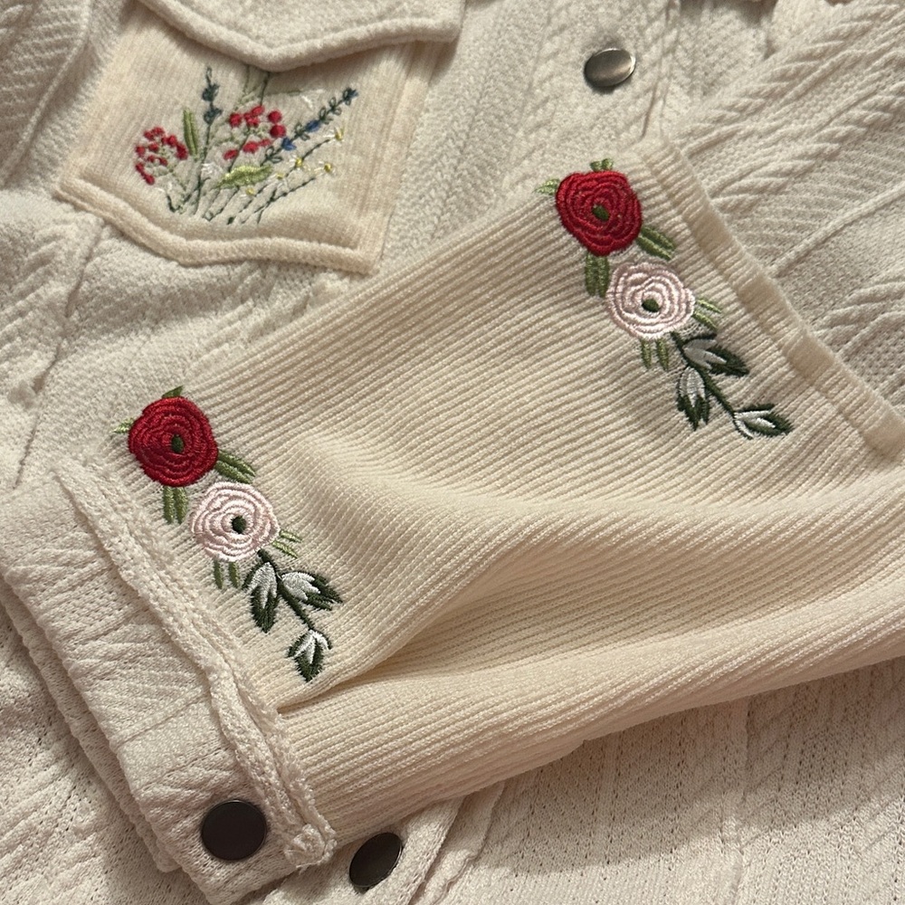 POL Floral Embroidered Women's Jacket - Picture 8 of 15